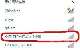 搜索了下无线网，居然出来了个这么霸气的