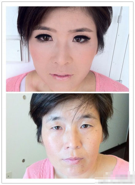 丑女如何瞬间变美女,化妆真神奇!