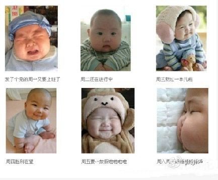 周一至周日心情一览表，真实反映啊