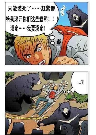 碰到福尔摩斯熊，装死也没用了！