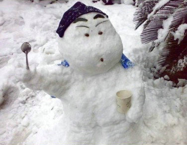 雪人也可以这样堆