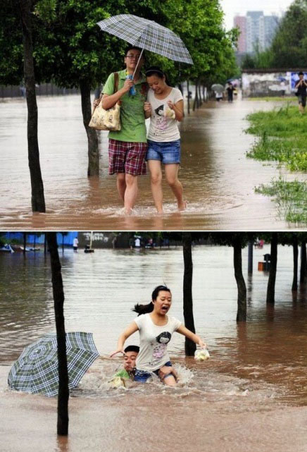 看似浪漫的画面，下一步或许就有危险