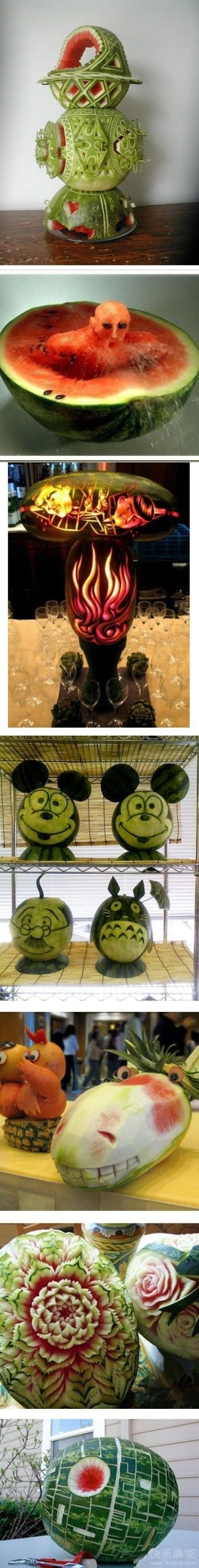 这不只是西瓜更是艺术品