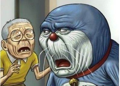 50年后的多啦A梦和大雄，岁月就是一把杀猪刀呀