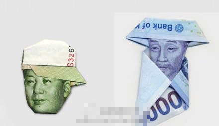这纸币折得太牛了