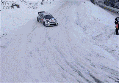 雪地完美漂移