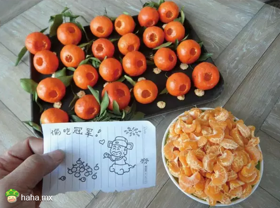 “待会你弟来玩，桌上的橘子不许偷吃” 恩知道了，好的妈妈~?(???)?